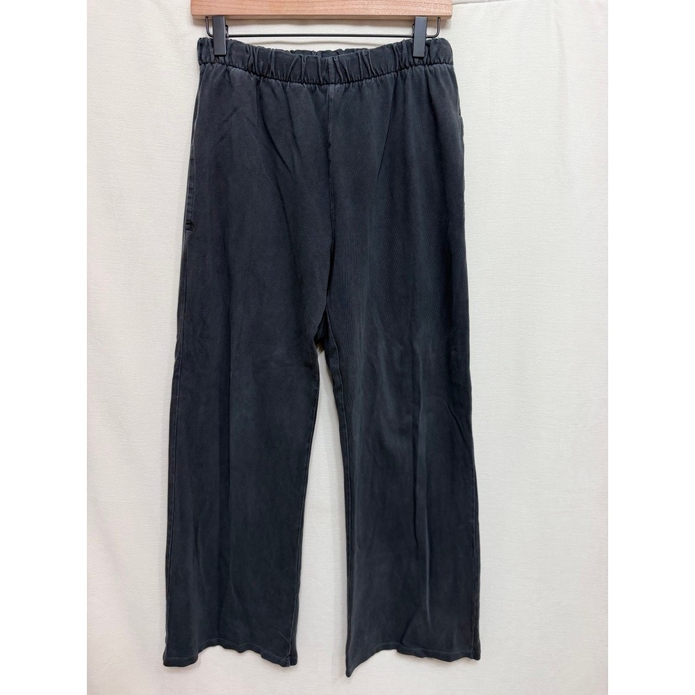 Brandy Melville Anastasia Faded Black Wide Leg Sweatpants Womens One Size Lounge